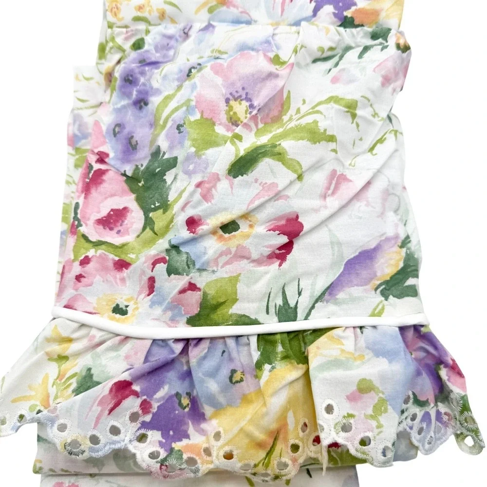 Vintage Croscill Emma Floral Shower Curtain 72